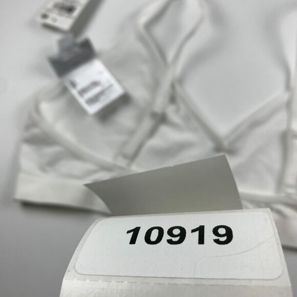 Jenni Women's Light Support Low Scoop Neck White Pullover Bralette Size M NWT‎ - Picture 7 of 7